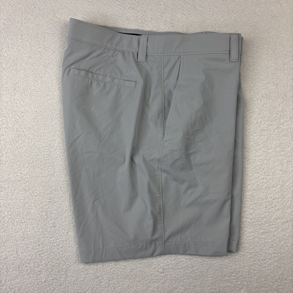 SOUTHERN TIDE 'Brrr Performance Shorts' Mens 38 Gray Tech Stretch Chinos 8"